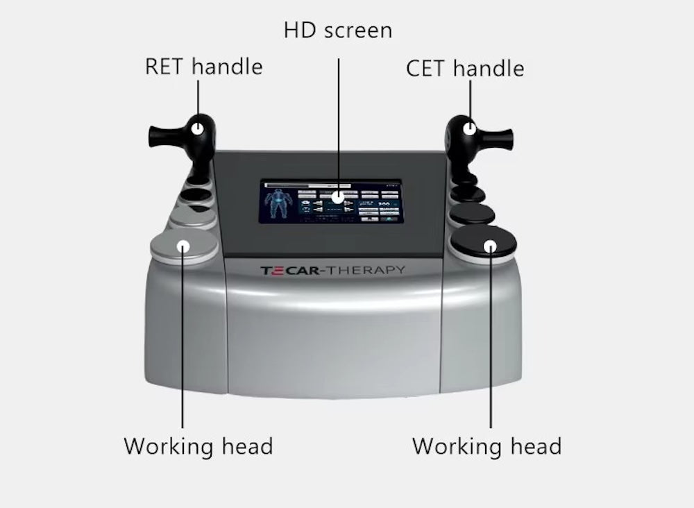 Muscle Pain Relief Tissue Physiotherapy Tecar Cet Ret 448khz Cellulite Removal Slimming Machine